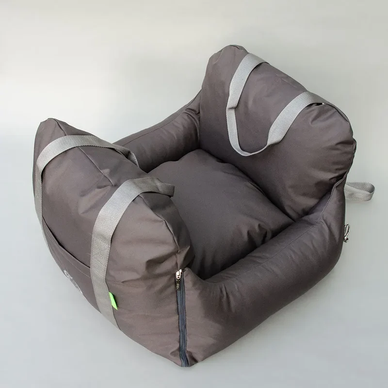 Hundeautositz „Travel Deluxe" – Taupe