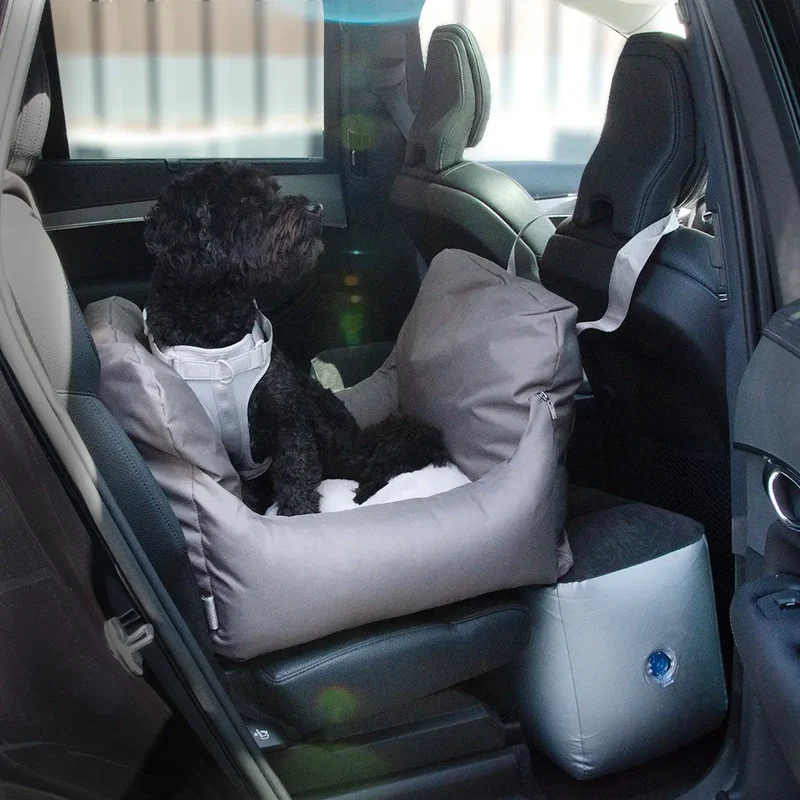 Hundeautositz „Travel Deluxe" – Taupe