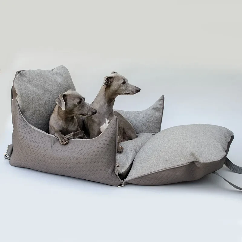 ISOFIX-Hundeautositz „Travel Deluxe" – Flanell Exclusive
