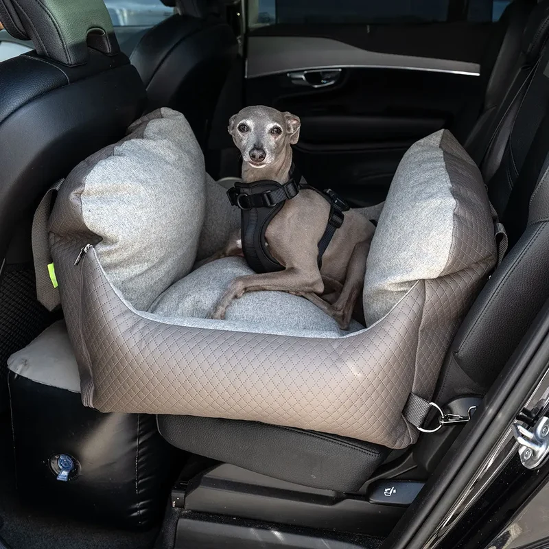 ISOFIX-Hundeautositz „Travel Deluxe" – Flanell Exclusive