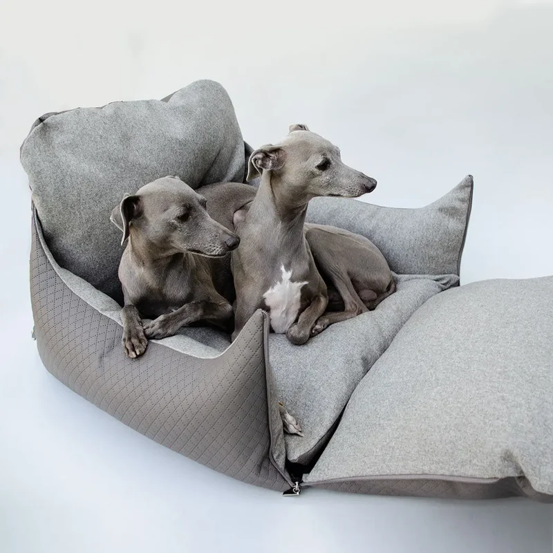 ISOFIX-Hundeautositz „Travel Deluxe" – Flanell Exclusive