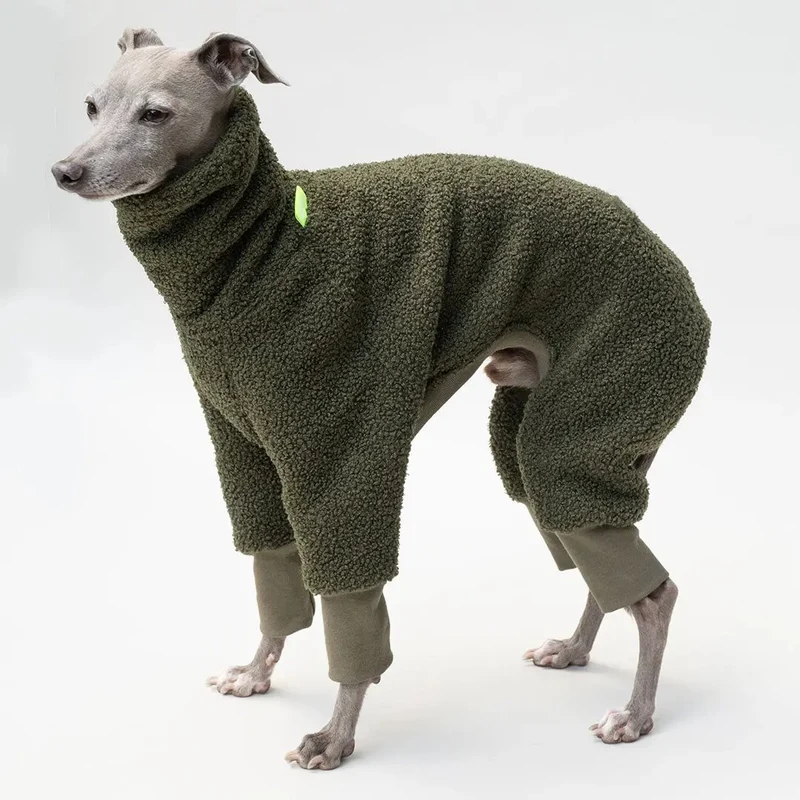 Hunde-Overall "Polar-4Legs" oliv