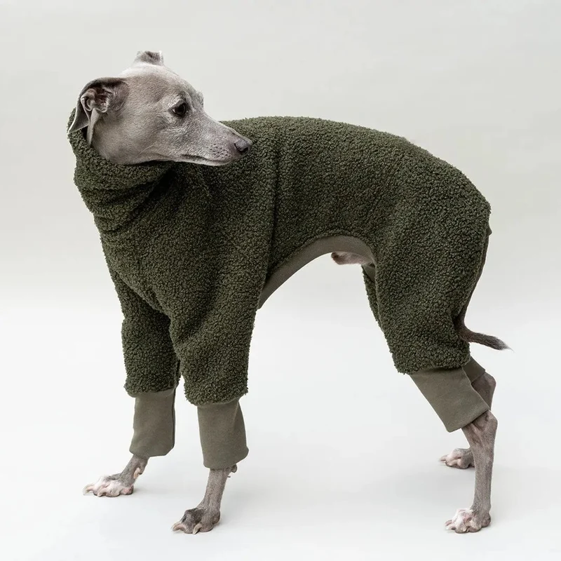 Hunde-Overall "Polar-4Legs" oliv
