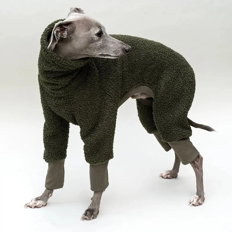 Hunde-Overall "Polar-4Legs" oliv