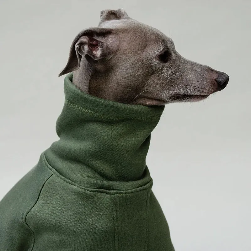 Hunde-Sweater "COZY LONGSLEEVE" - oliv