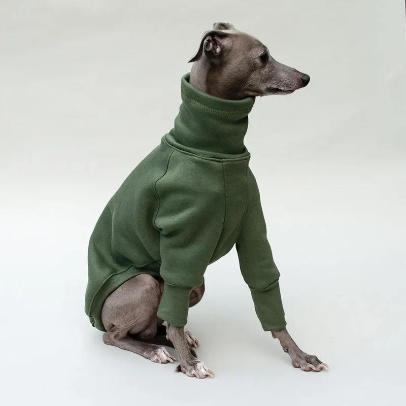 Hunde-Sweater "COZY LONGSLEEVE" - oliv