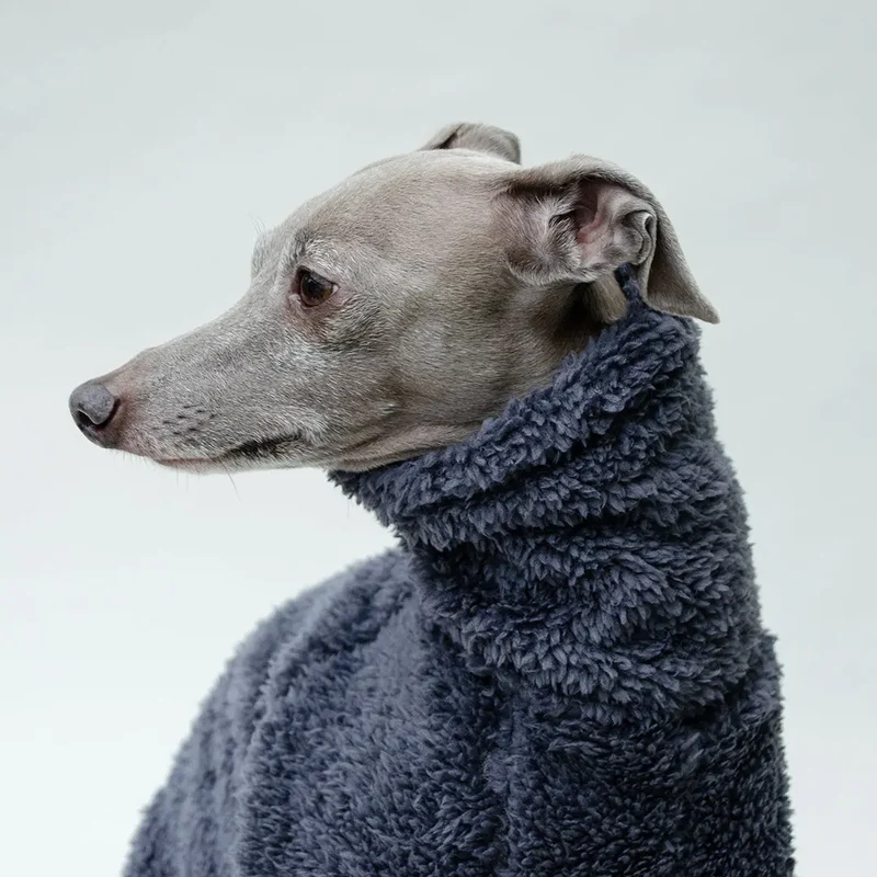 Hunde-Pulli "Grizzly" blau grau