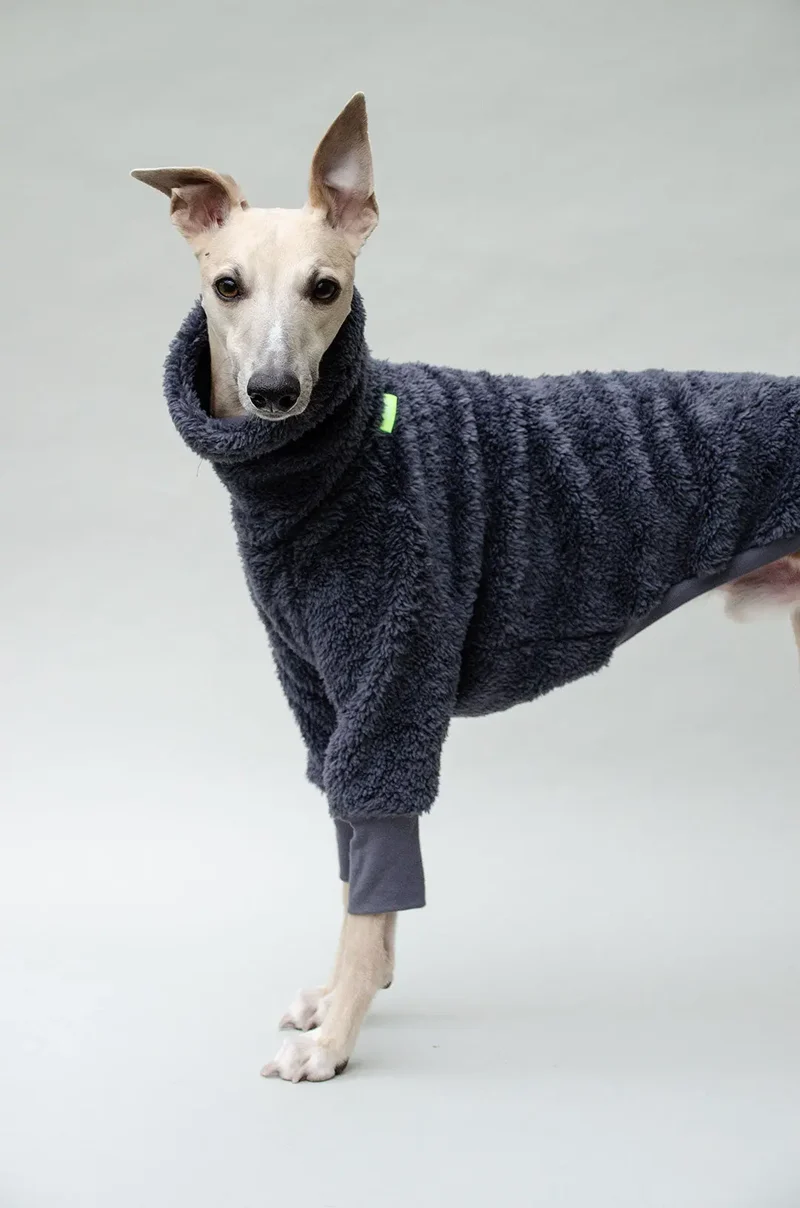 Hunde-Pulli "Grizzly" blau grau