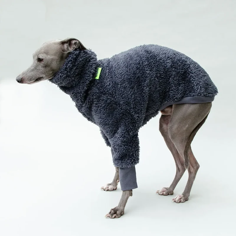 Hunde-Pulli "Grizzly" blau grau