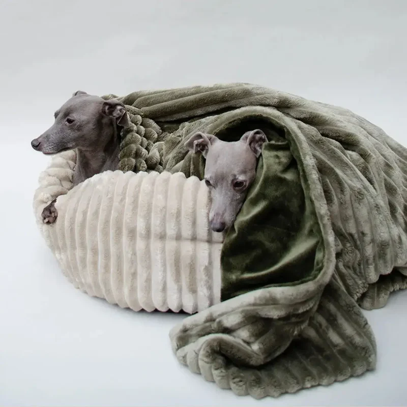 Hundedecke "Biscuit Plaid" oliv