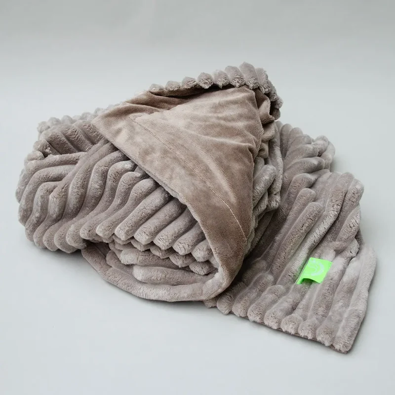 Luxuriöse Hundedecke "Biscuit Plaid" taupe