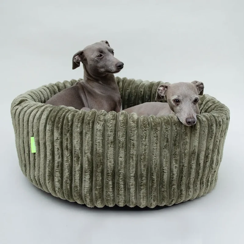 Das kuschelige Hundebett „Biscuit“ - oliv