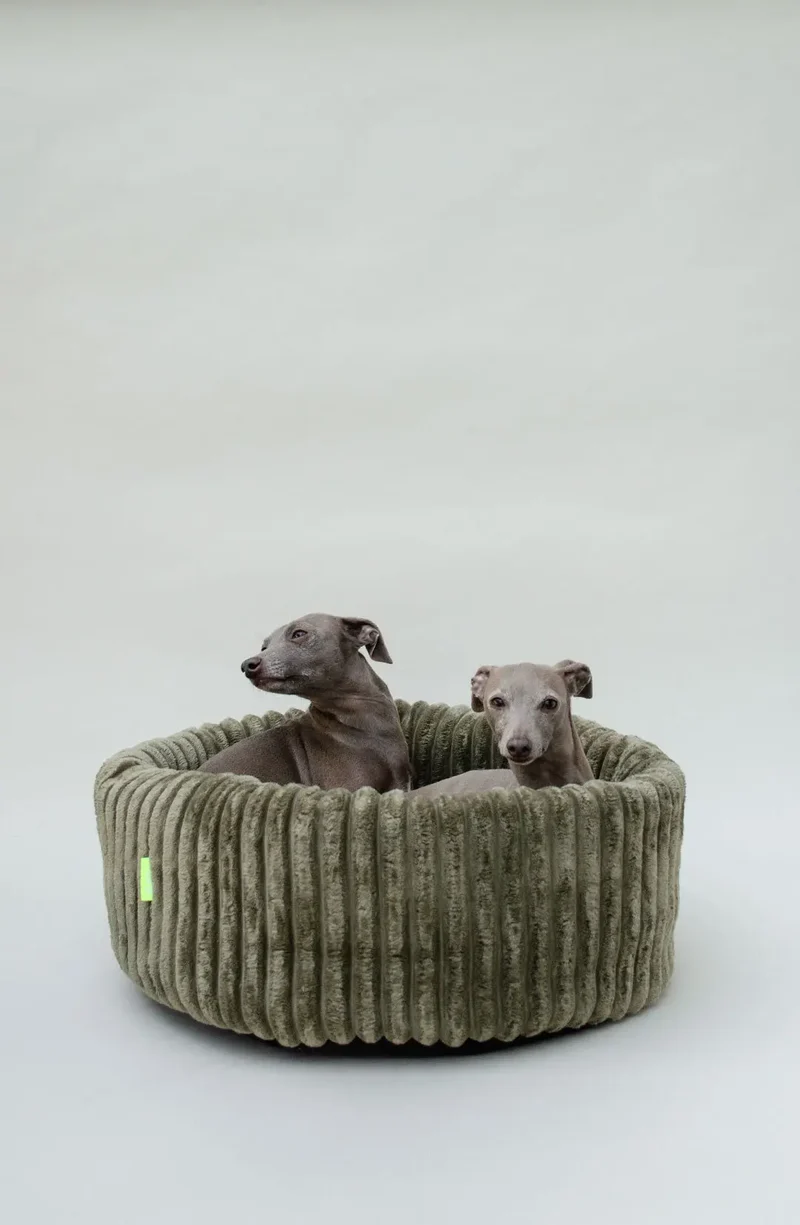 Das kuschelige Hundebett „Biscuit“ - oliv