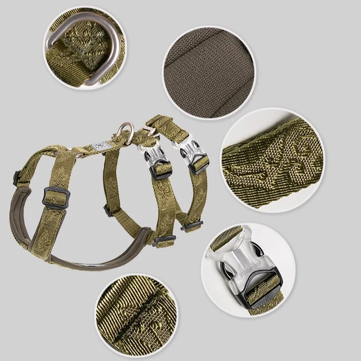 Ultraleichtes Doppel-H-Hundegeschirr Cordura