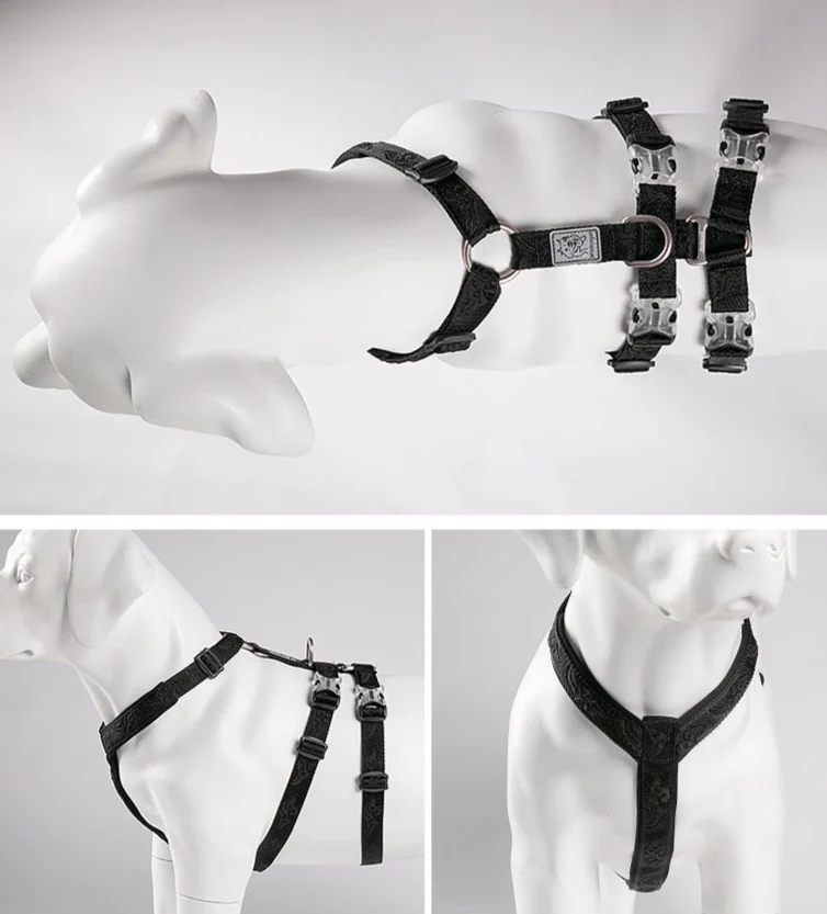 Ultraleichtes Doppel-H-Hundegeschirr Cordura