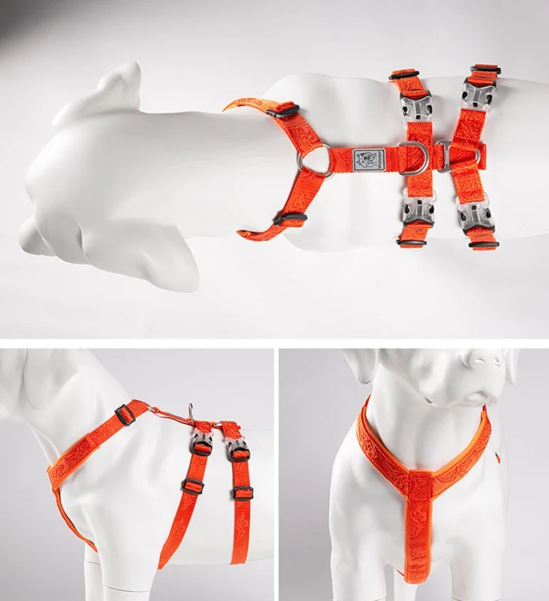Ultraleichtes Doppel-H-Hundegeschirr Cordura
