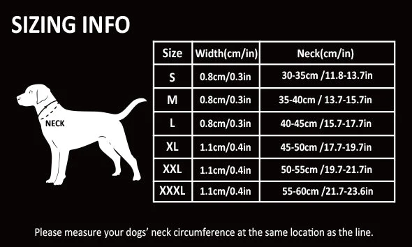 Reflektierendes Hundehalsband mit Kettenzugstop V3.0