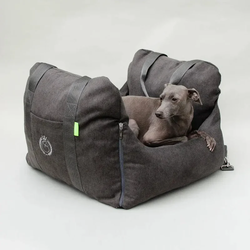 Hunde-Autositz „Travel Deluxe“ Flanell graphit