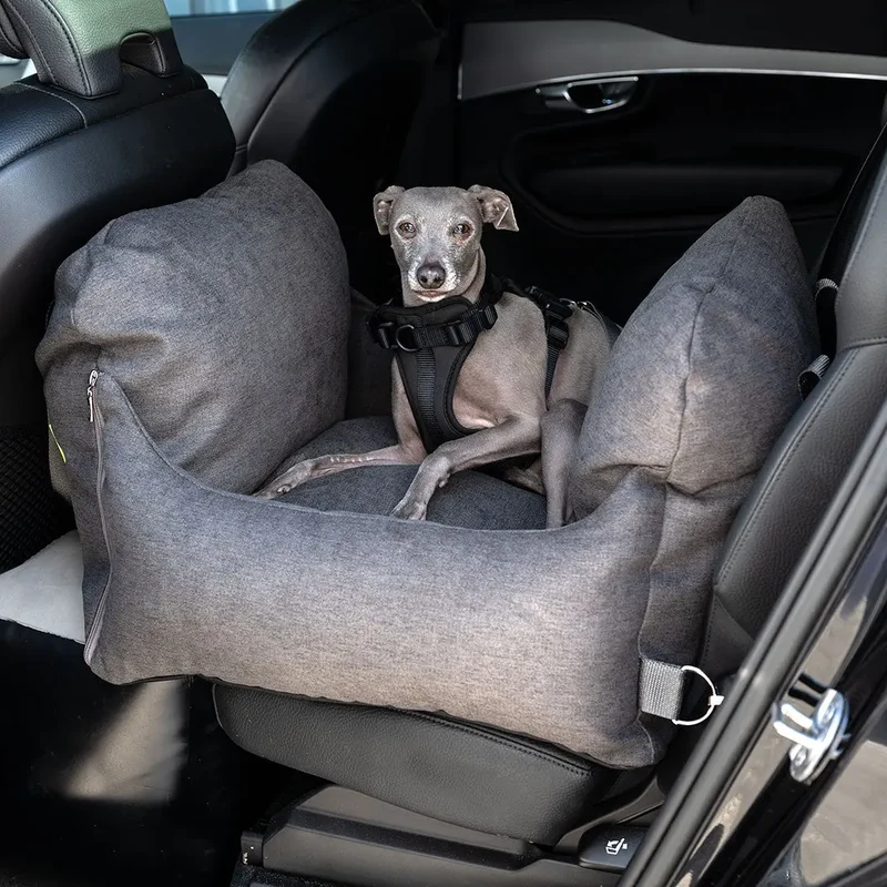 Hunde-Autositz „Travel Deluxe“ Flanell graphit
