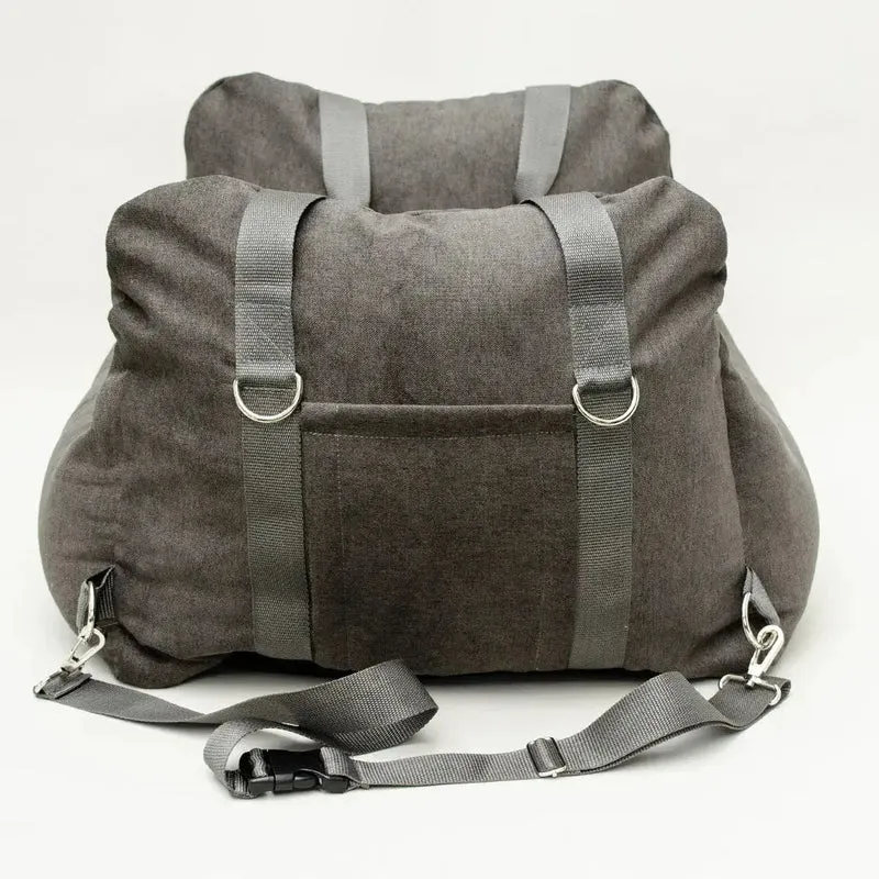 Hunde-Autositz „Travel Deluxe“ Flanell graphit