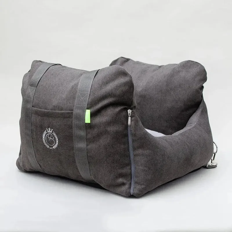Hunde-Autositz „Travel Deluxe“ Flanell graphit