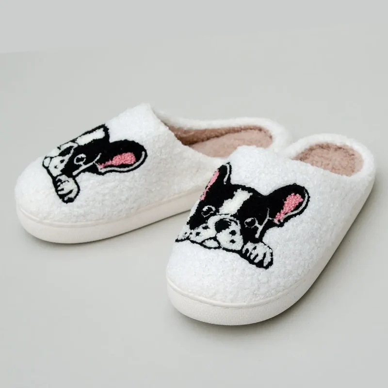 "Boston Terrier Pantoffeln" Hausschuhe