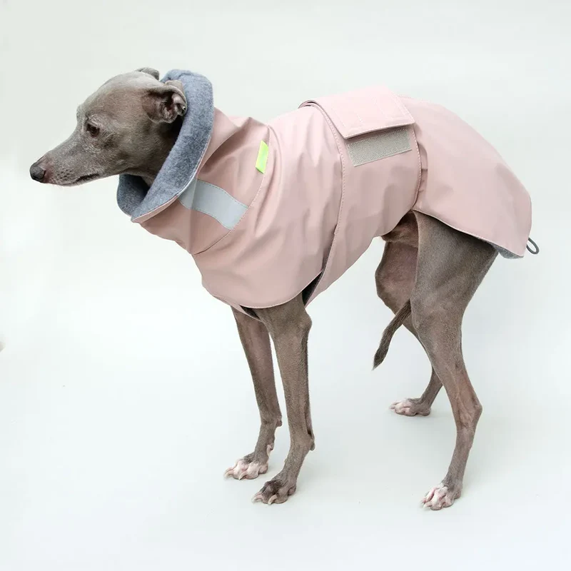 Warmer Hunde-Regenmantel "Safe From Rain" rosé