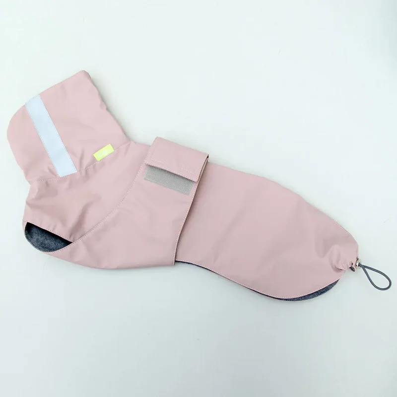 Warmer Hunde-Regenmantel "Safe From Rain" rosé