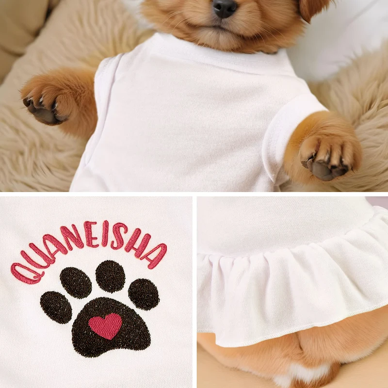 Personalisierte Hunde Kleider