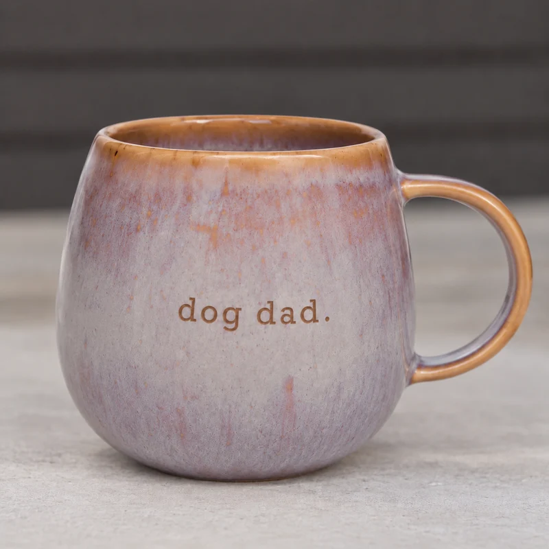 Dog Mom & Dog Dad Tasse – gravierte Steingut-Tasse für Hundeliebhaber | 350 ml