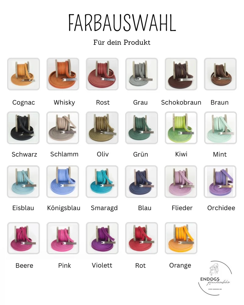 Markenhalsband aus Fettleder