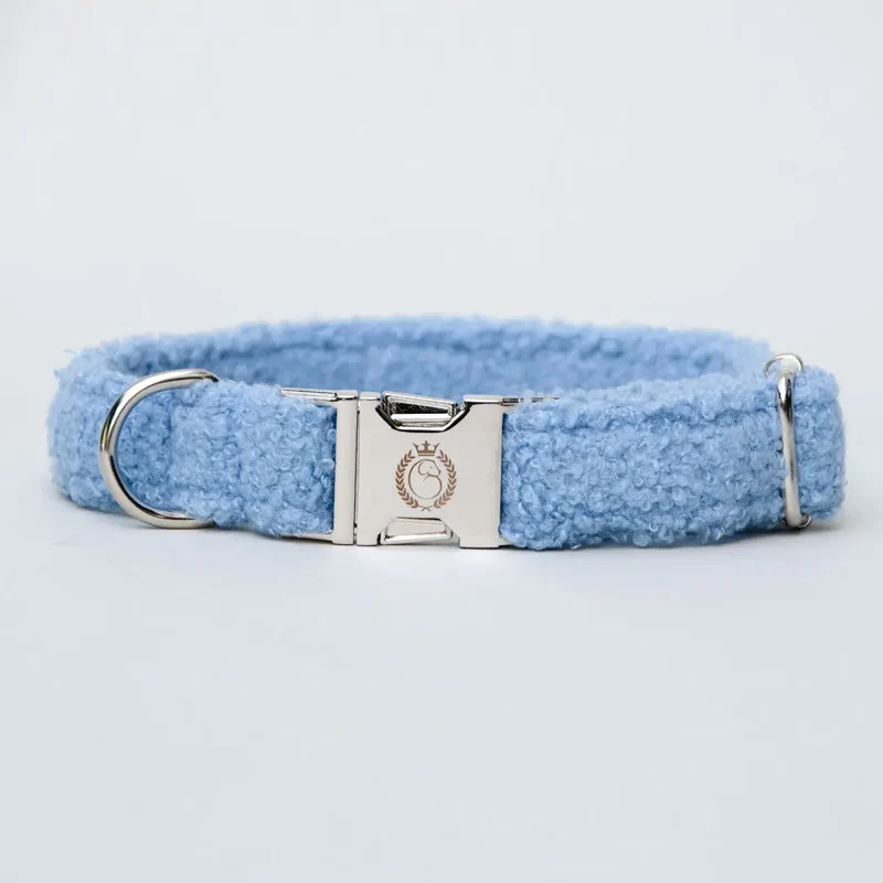 Kuscheliges Halsband „Teddybaer“ bleu