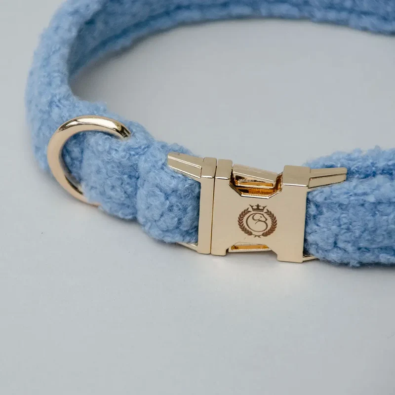 Kuscheliges Halsband „Teddybaer“ bleu