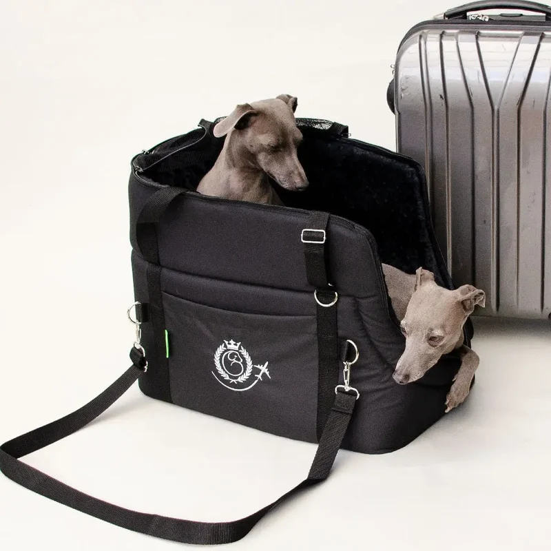Hundeflugtasche AIR EURO Lunch & Dinner – Black