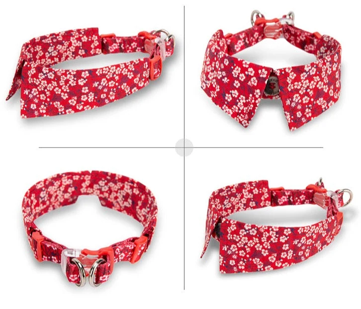 Hundehalsband - Eleganter Kragen - Flower Spring "NAVY BLAZER" Limited Edition
