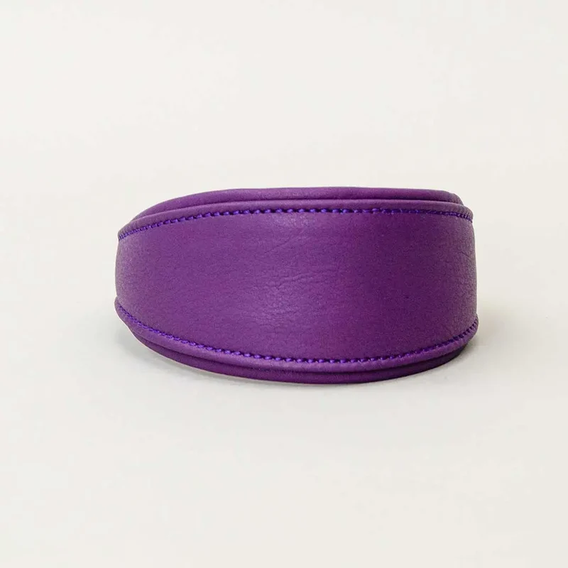 Windhund-Lederhalsband "Eden" - Lila