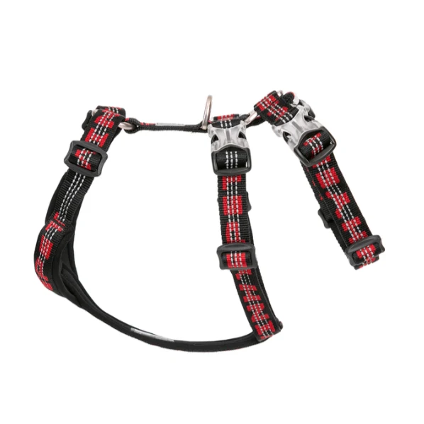 WINHYEPET Neopren gepolstertes und reflektierendes Doppel-H-Hundegeschirr
