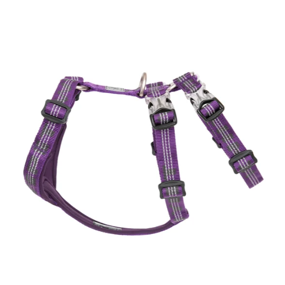 WINHYEPET Neopren gepolstertes und reflektierendes Doppel-H-Hundegeschirr