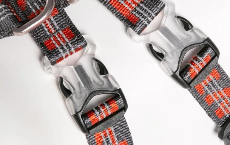 WINHYEPET Neopren gepolstertes und reflektierendes Doppel-H-Hundegeschirr