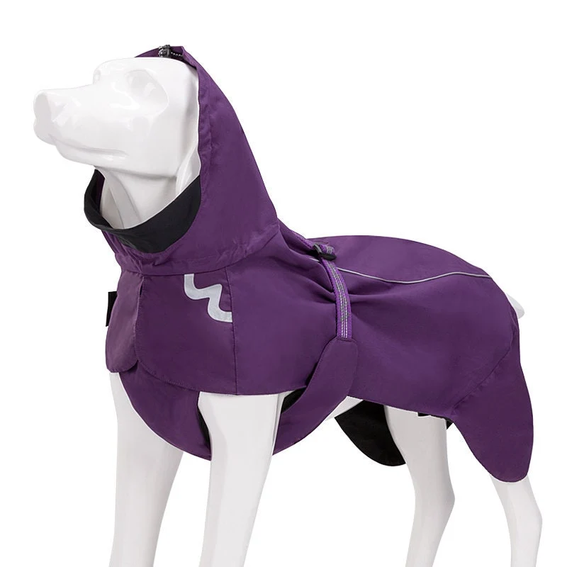 Wasserdichter Hundemantel mit Kapuze