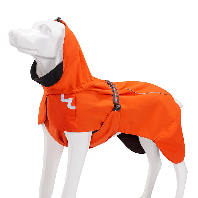 Wasserdichter Hundemantel mit Kapuze
