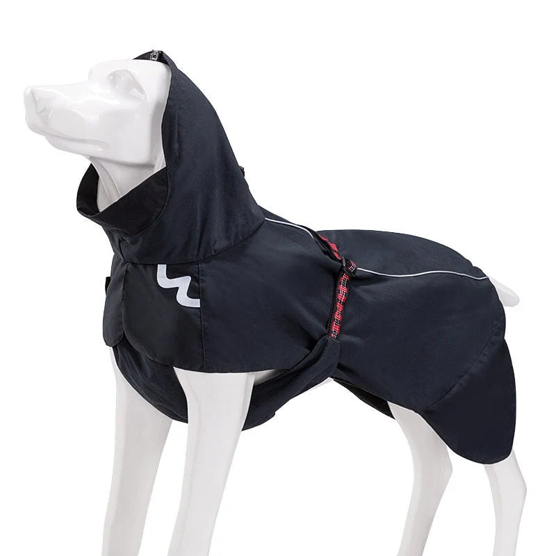 Wasserdichter Hundemantel mit Kapuze
