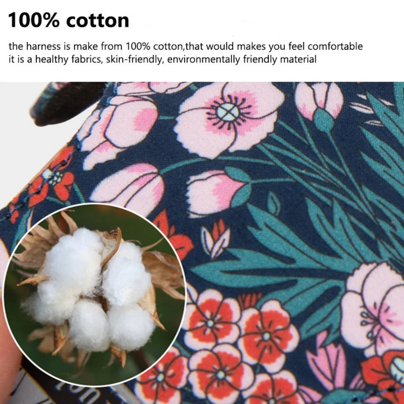 Premium Hundegeschirr "SAXONY BLUE" Flower Spring 2.0 Limited Edition