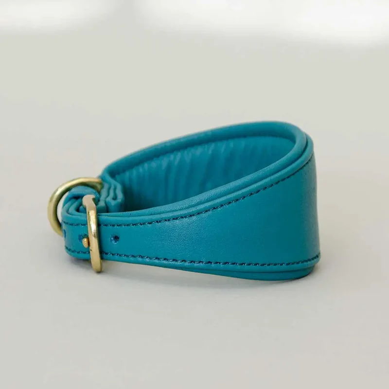 Windhund-Lederhalsband "Eden" - Ocean