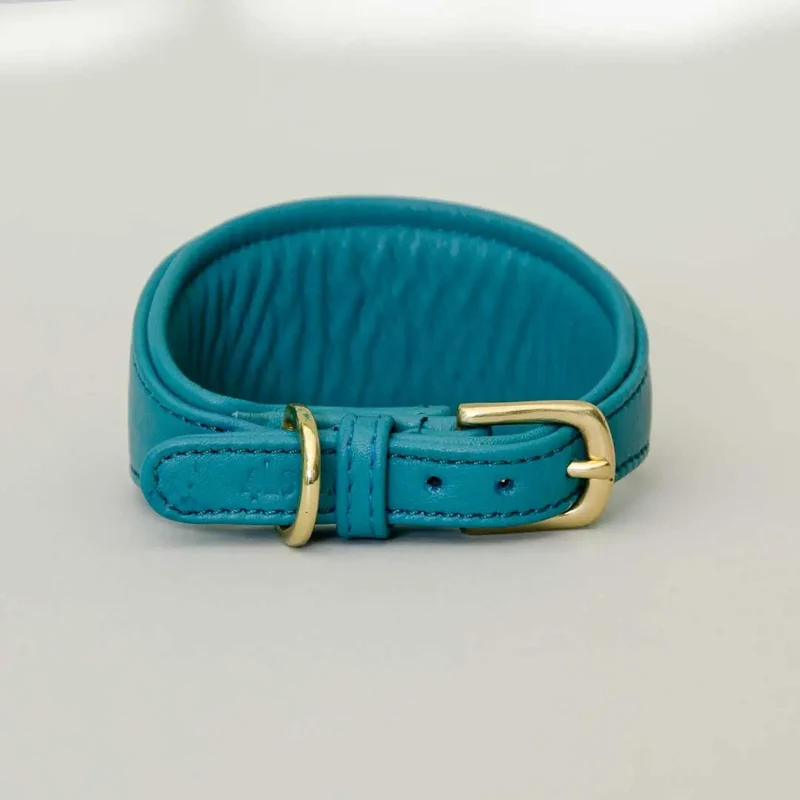 Windhund-Lederhalsband "Eden" - Ocean