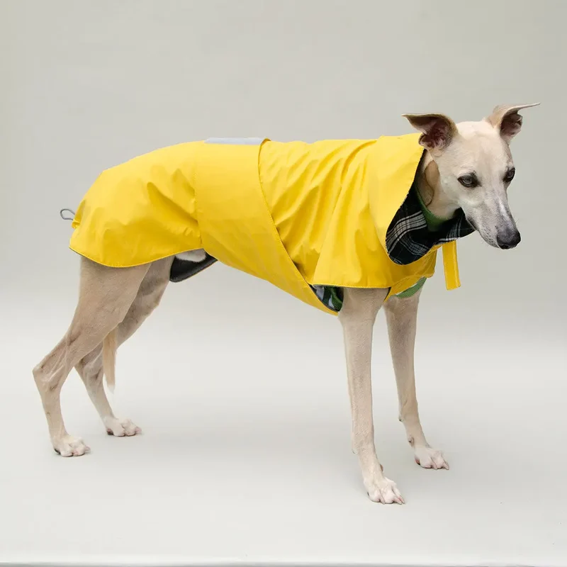 Kuscheliger Regenmantel für Hunde "Safe From Rain" yellow