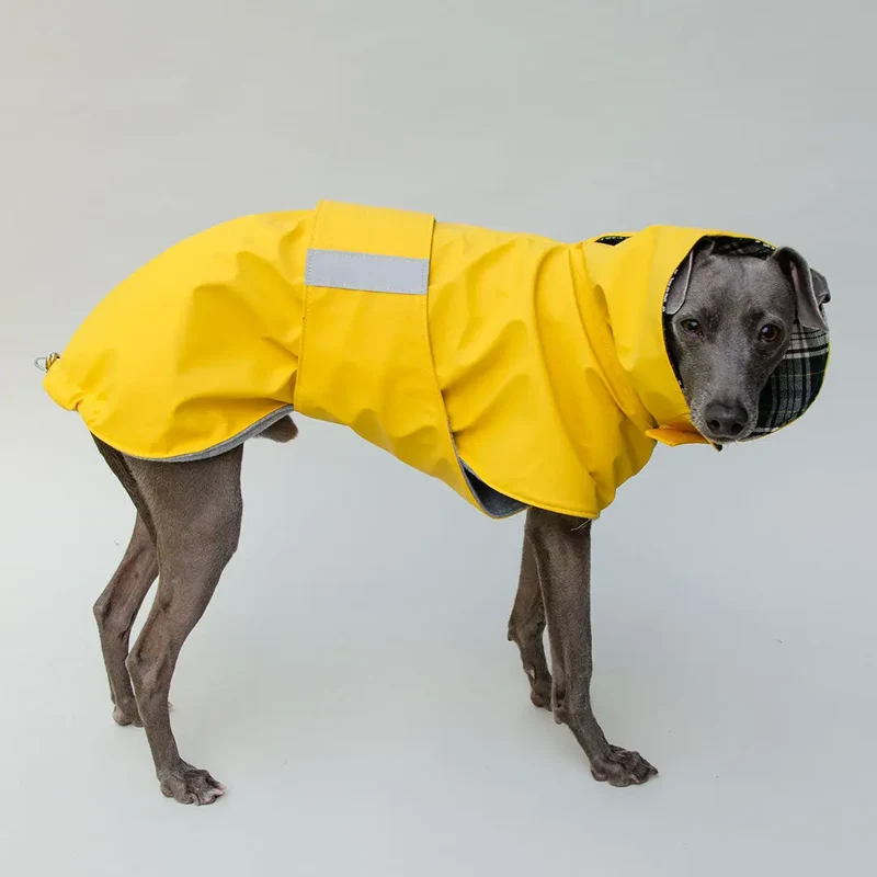 Kuscheliger Regenmantel für Hunde "Safe From Rain" yellow