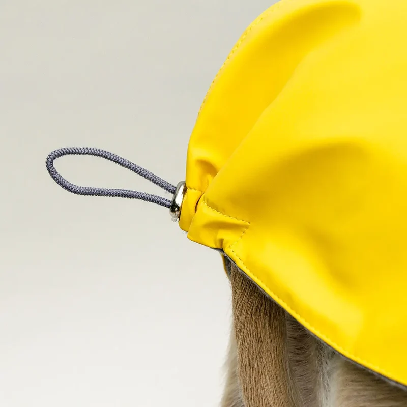 Kuscheliger Regenmantel für Hunde "Safe From Rain" yellow