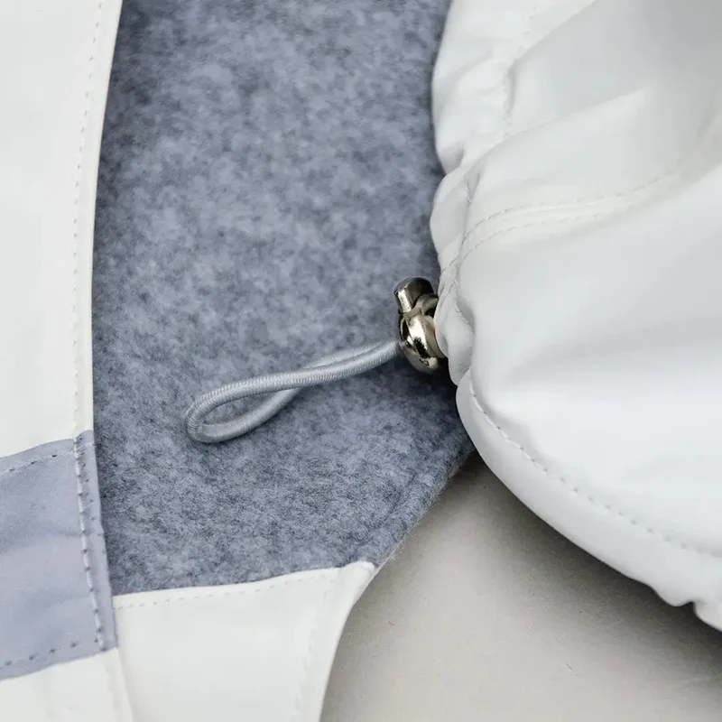 Gefütterter Hunde-Regenmantel "Safe From Rain" white