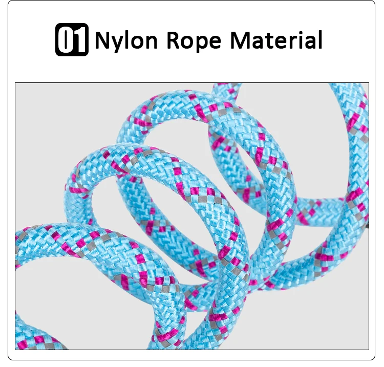 Hundeleine - Strapazierfähiges Nylon mit Reflektoren und Neoprengriff